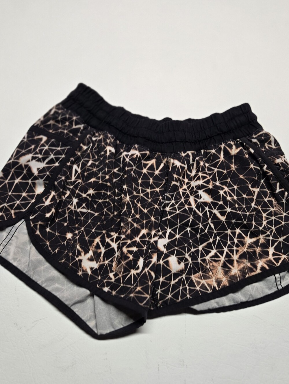 Lululemon Tracker Shorts Star Crushed Black Athletic Workout Women's 4